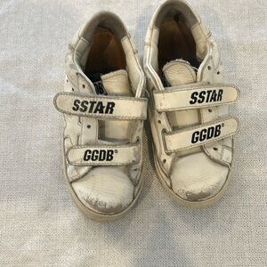White leather golden goose sneakers
